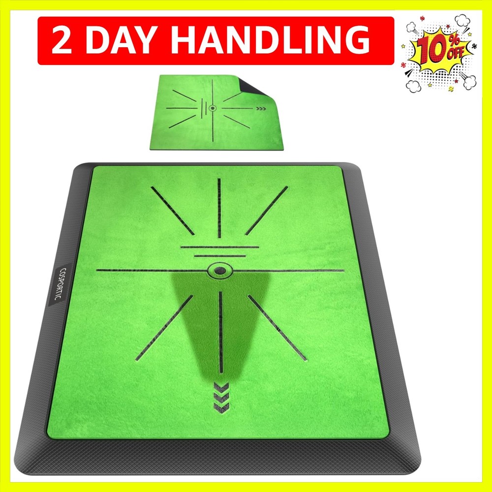 Golf Hitting Mat, Golf Training Mat for Swing Path Feedback Detection Batting...