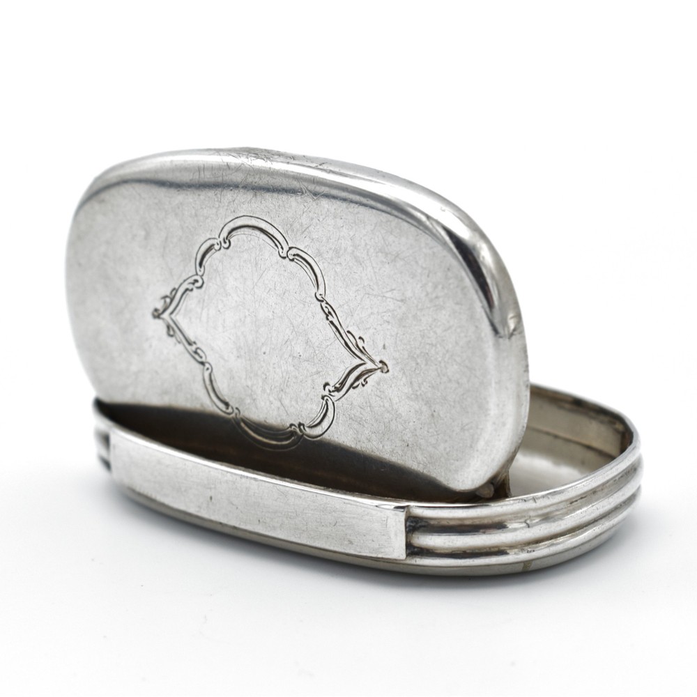 Antique Victorian Solid Silver Snuff Box George Unite 1880