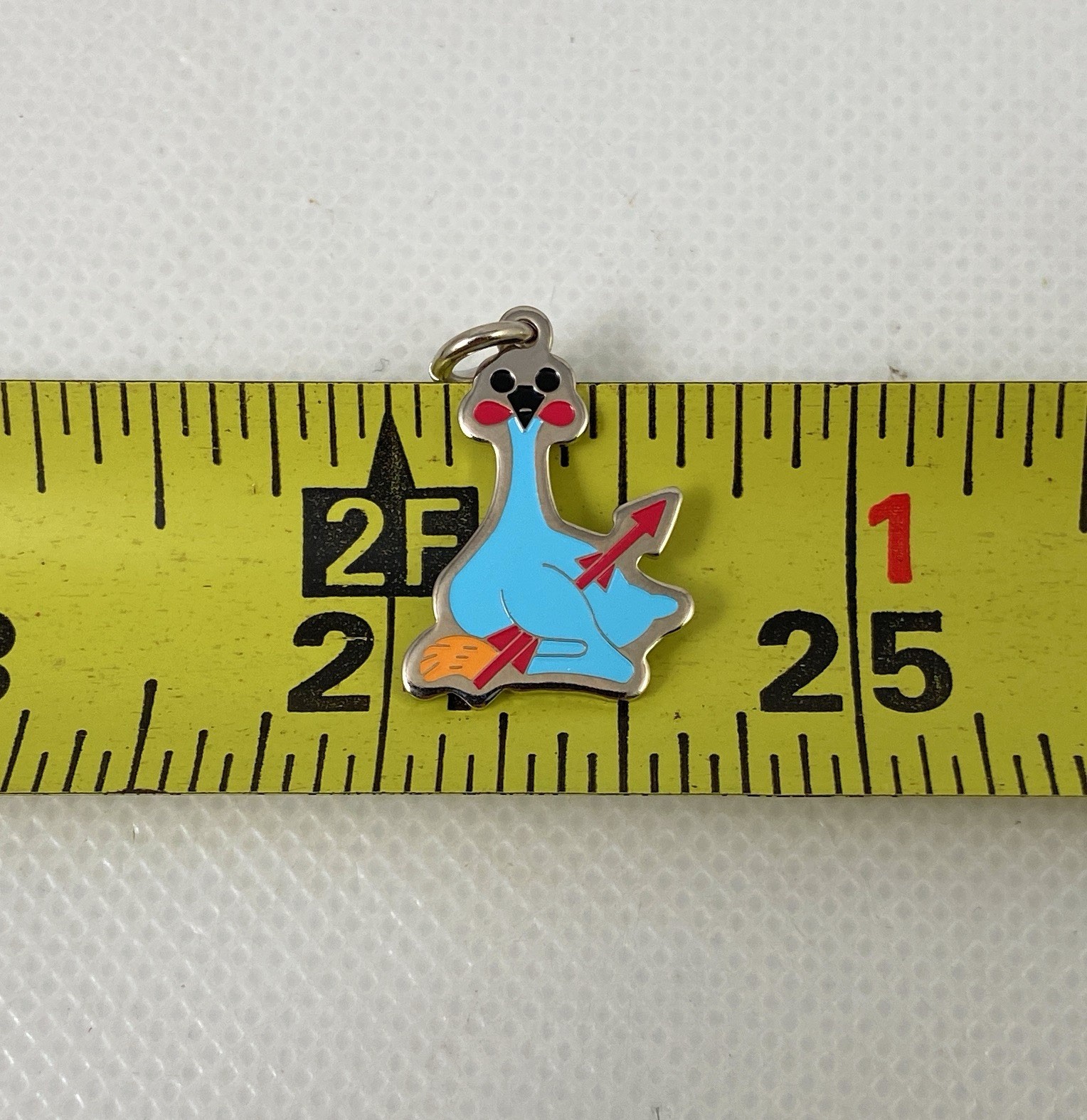 US Military Army Air Defense Artillery ADA Oozlefinch Mascot 7/8" Charm Pendant