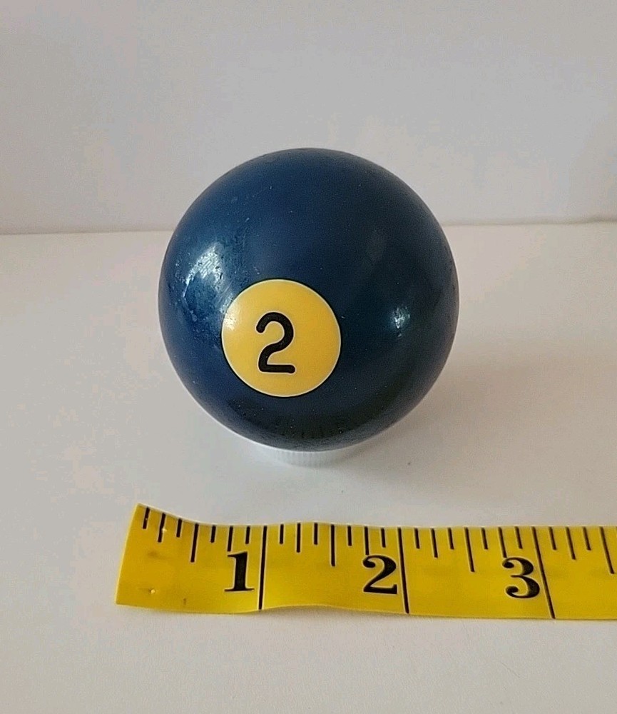Vintage No. 2 Solid Blue Pool Ball Billiard 2" Replacement (Q)