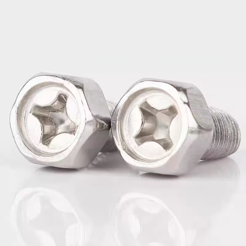 M5 M6 304 Stainless Phillips Hexagon head Triangular Tooth Self-locking Screw