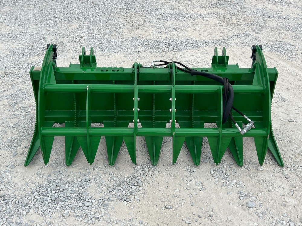 Proworks 72" Root Rake Clam Grapple Attachment John Deere Compact Tractor Loader