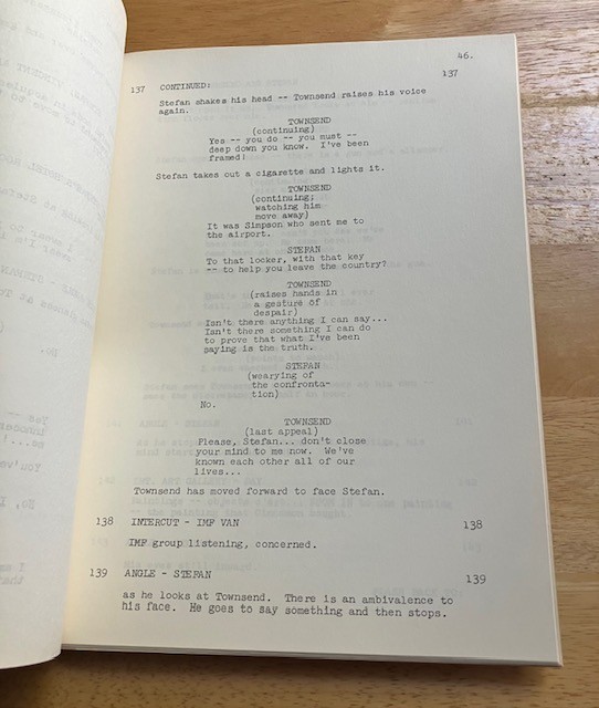 MISSION: IMPOSSIBLE script Mind Of Stefan Miklos FIRST DRAFT PRE-PRODUCTION ONLY