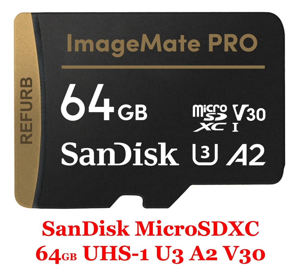 SanDisk 64GB ImageMate Pro microSDXC UHS 1 Memory Card