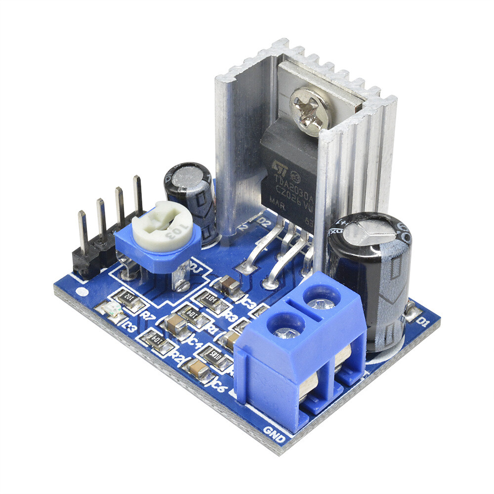 2PCS Power Supply TDA2030 Audio Amplifier Board Module TDA2030A 6-12V Single.