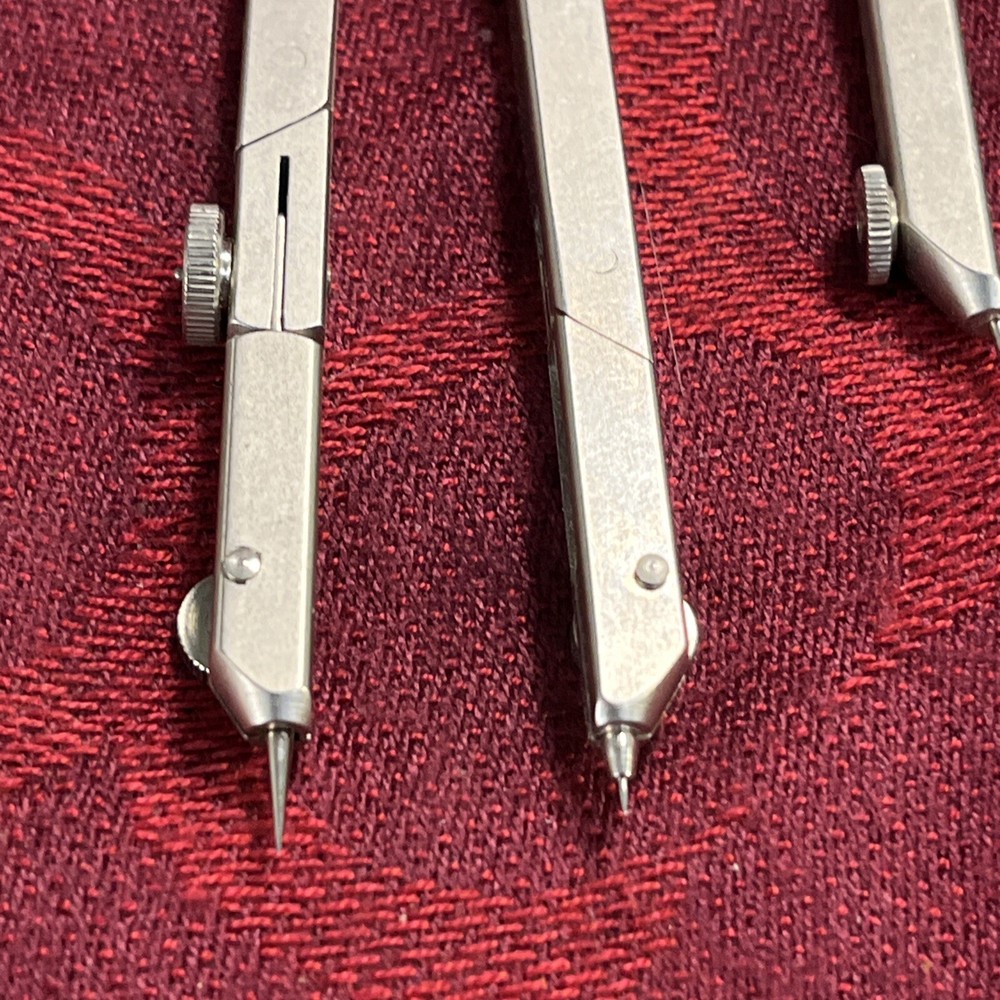 Vintage Ecobra Technical Drawing Compass Set - Made in Germany -- 7376