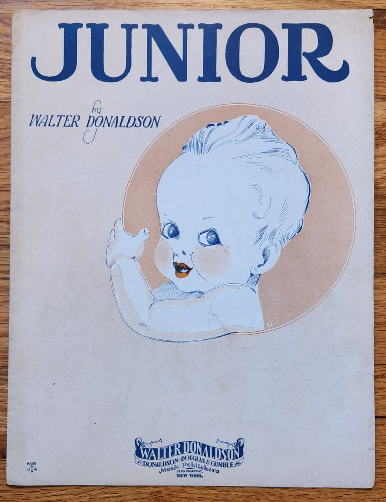 Junior Sheet Music 1929 Walter Donaldson
