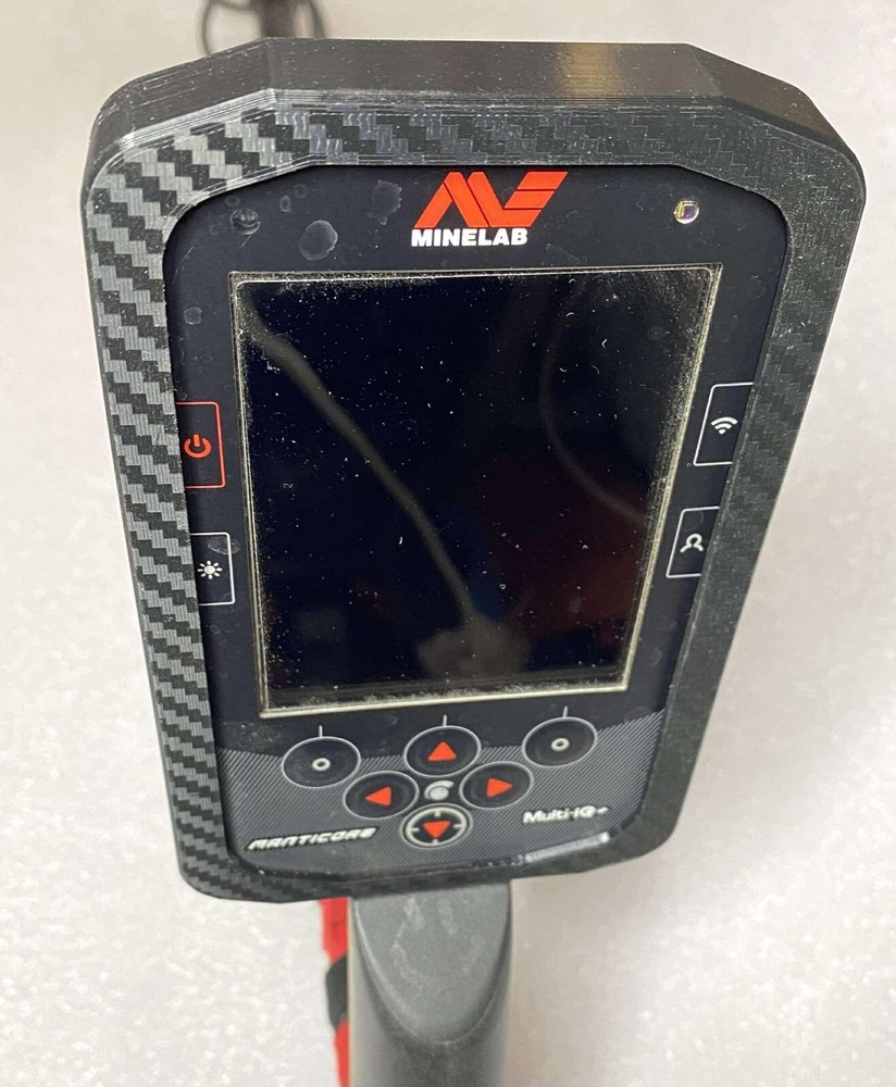 Minelab Manticore Metal Detector Compatible Control Box Bumper - CF BLACK