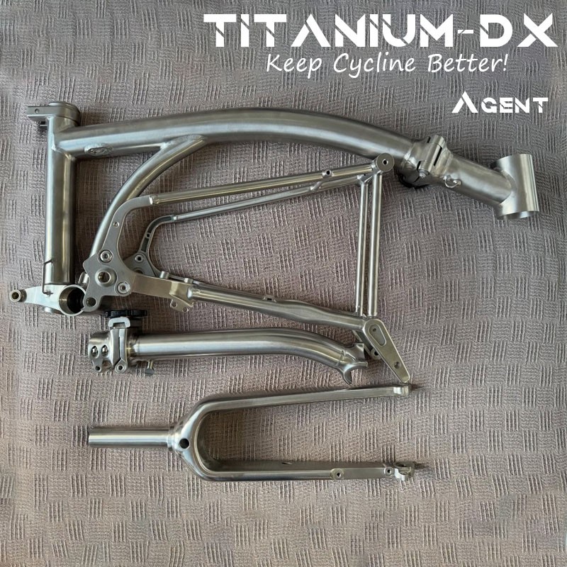 Titanium-DX 3D printed frameset for Brompton G line
