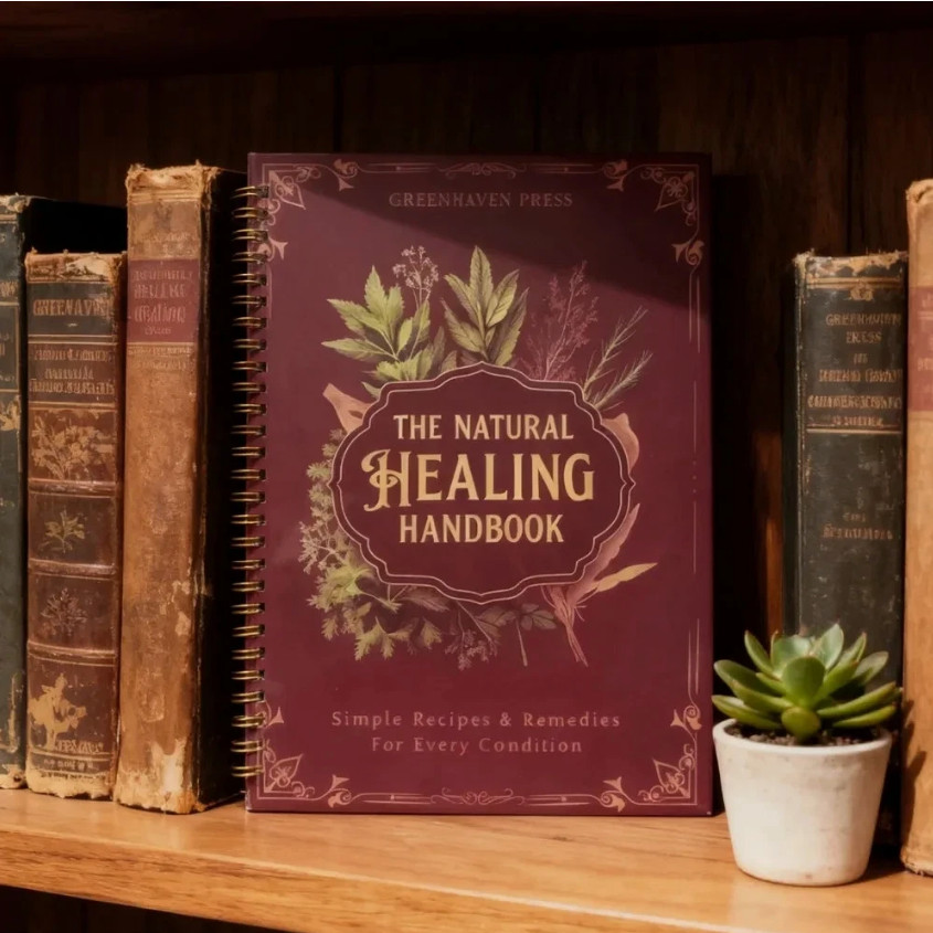 The Natural Healing Handbook, Spiral-Bound Guide For Herbal Remedies And Natural