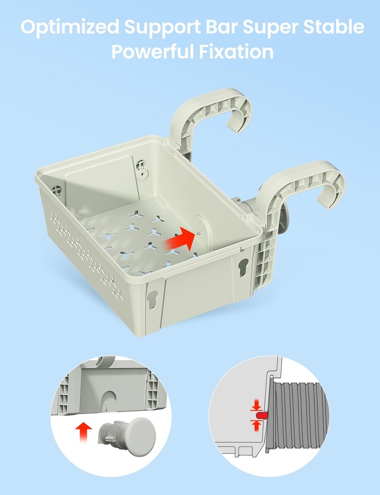 2024 Upgrade‘ 2 Sets Upgrade Poolside Storage Basket Pool Accessories For Above