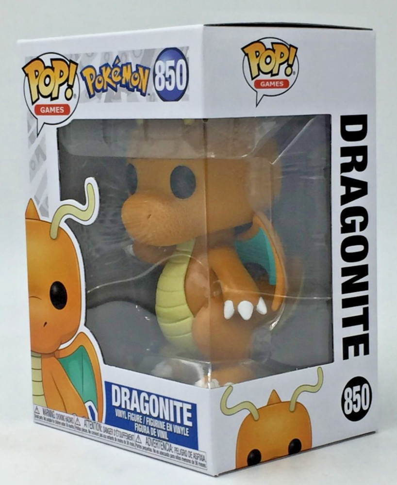 Funko Pop! Pokemon Games Dragonite #850 With Pop Protector
