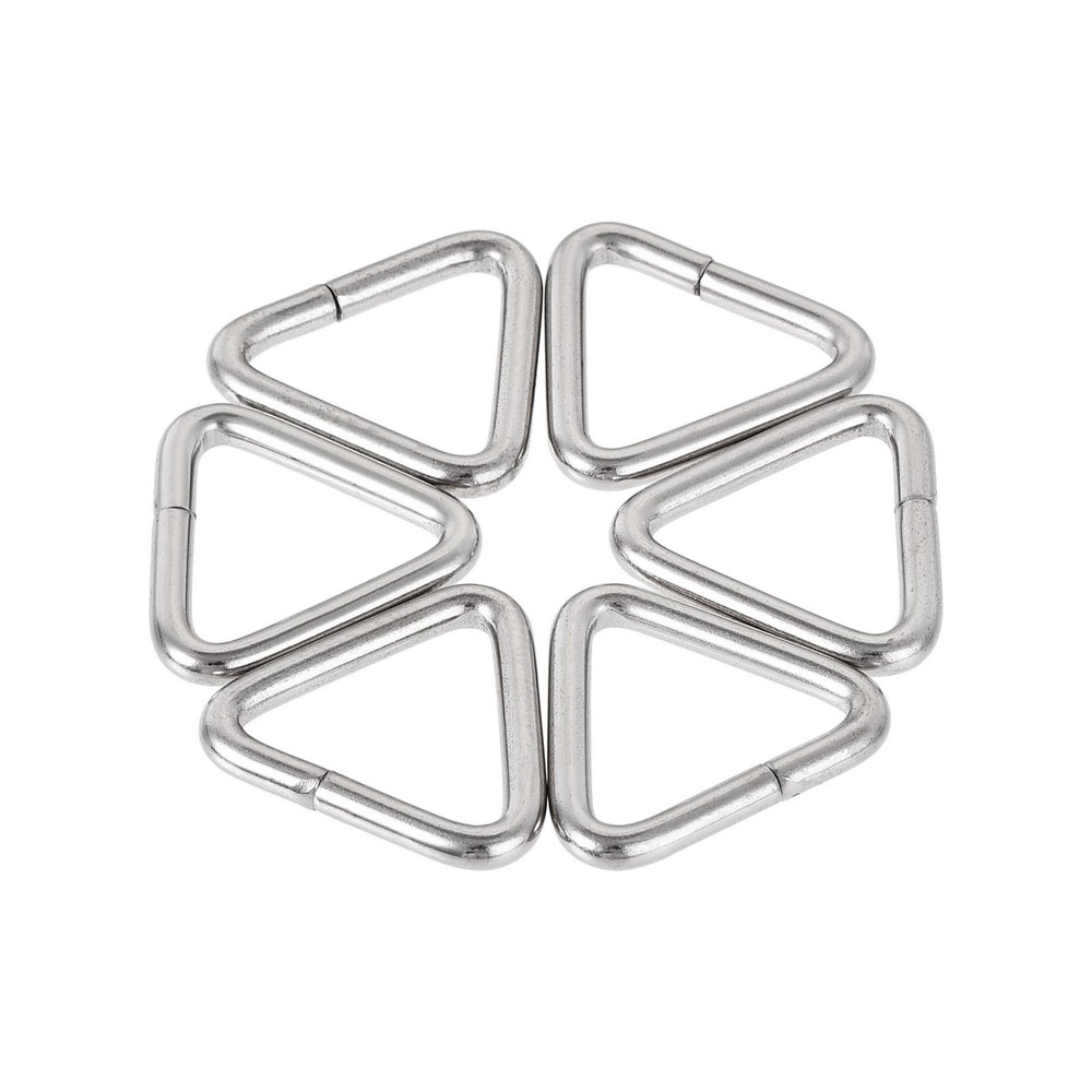 Metal Triangle Ring Buckle 0.63" (16mm) Inner Width 10pcs