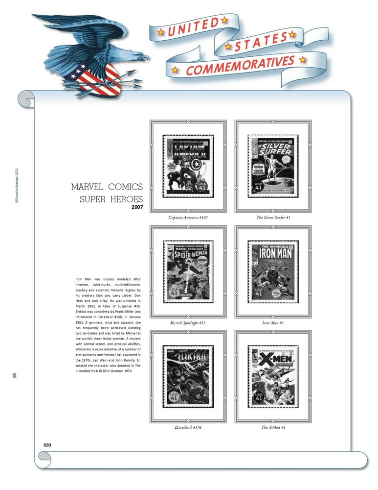 2007 U.S. Commemorative Singles COMPLETE Supplement (White Ace Alternative)