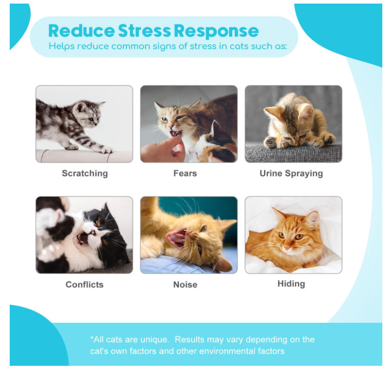 Duasdne Cat Calming Diffuser 2 Pack Cat Pheromones Calming Diffuser Refill Helps