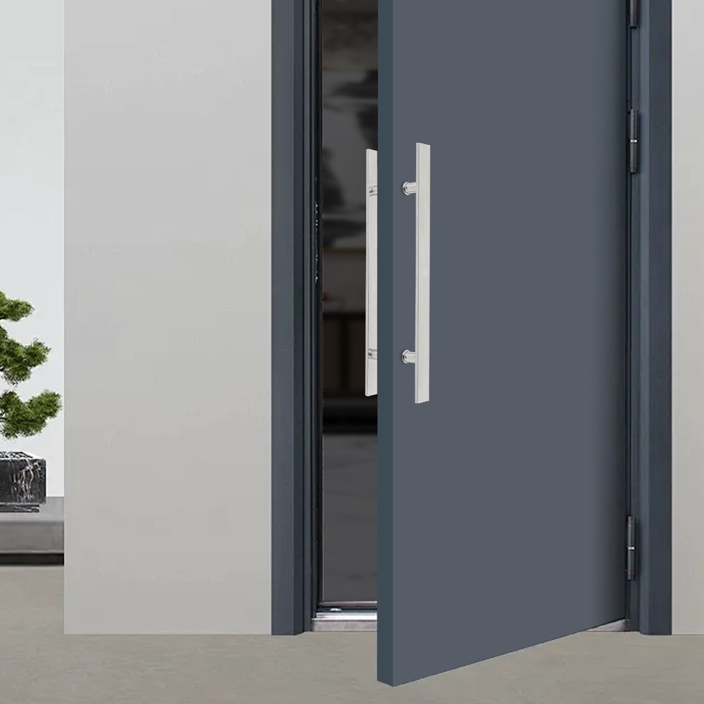 Pull Push Sliding Barn Door Handles Commercial H Shape Pair Door Pull Handle