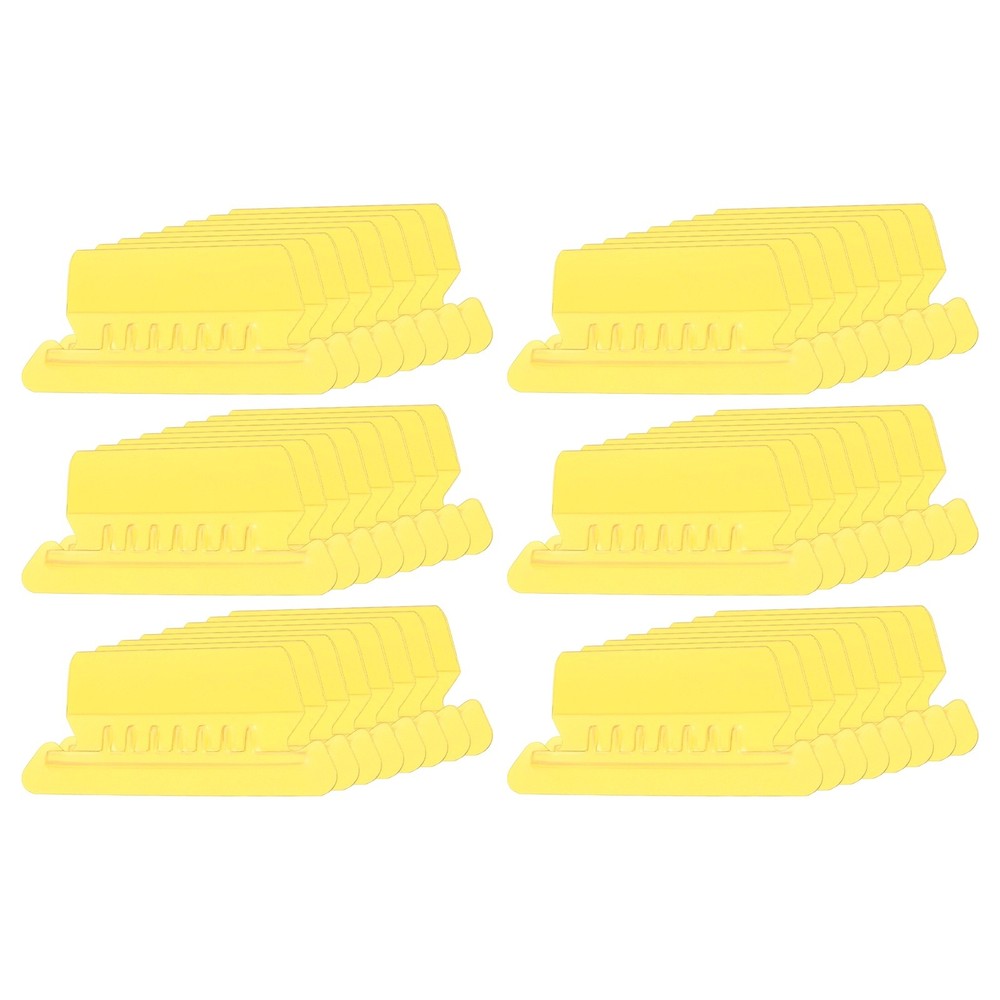 3" File Folder Labels, 48pcs File Folder Tabs with Inserts Labels, Yellow Slot