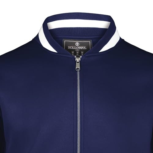 V-Street Full Zip Jacket Small Navy/White