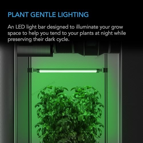 IONBEAM Green, Plant Gentle Green LED Work Light Bar 16”, Timer Controller