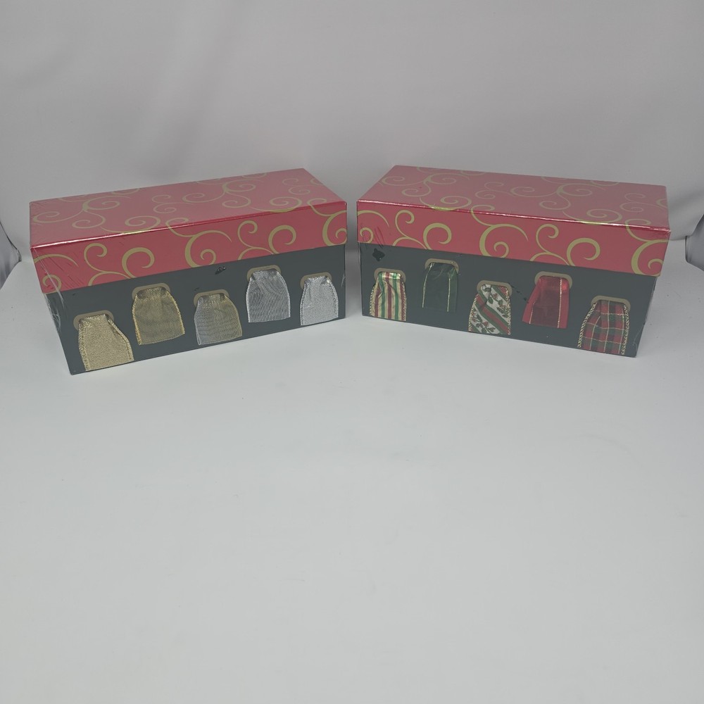 2 New Boxes Of Asorted Ribbons For Gift Raping