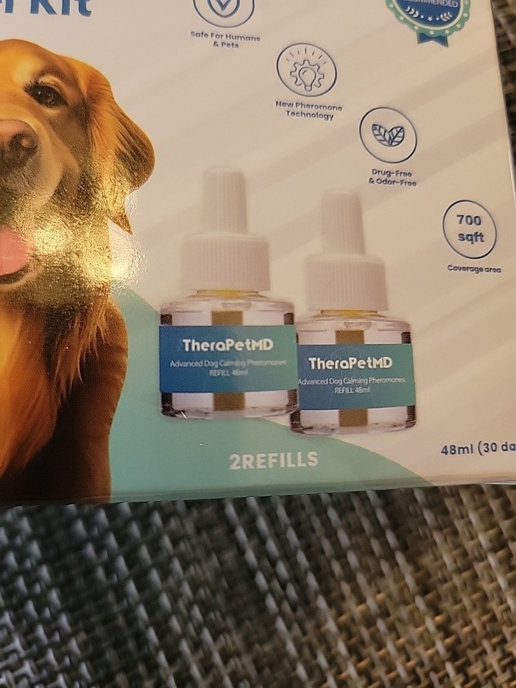 TheraPet MD Advanced Dog Calming Diffuser Kit 30 Days 2 Refills Only No Diffuser