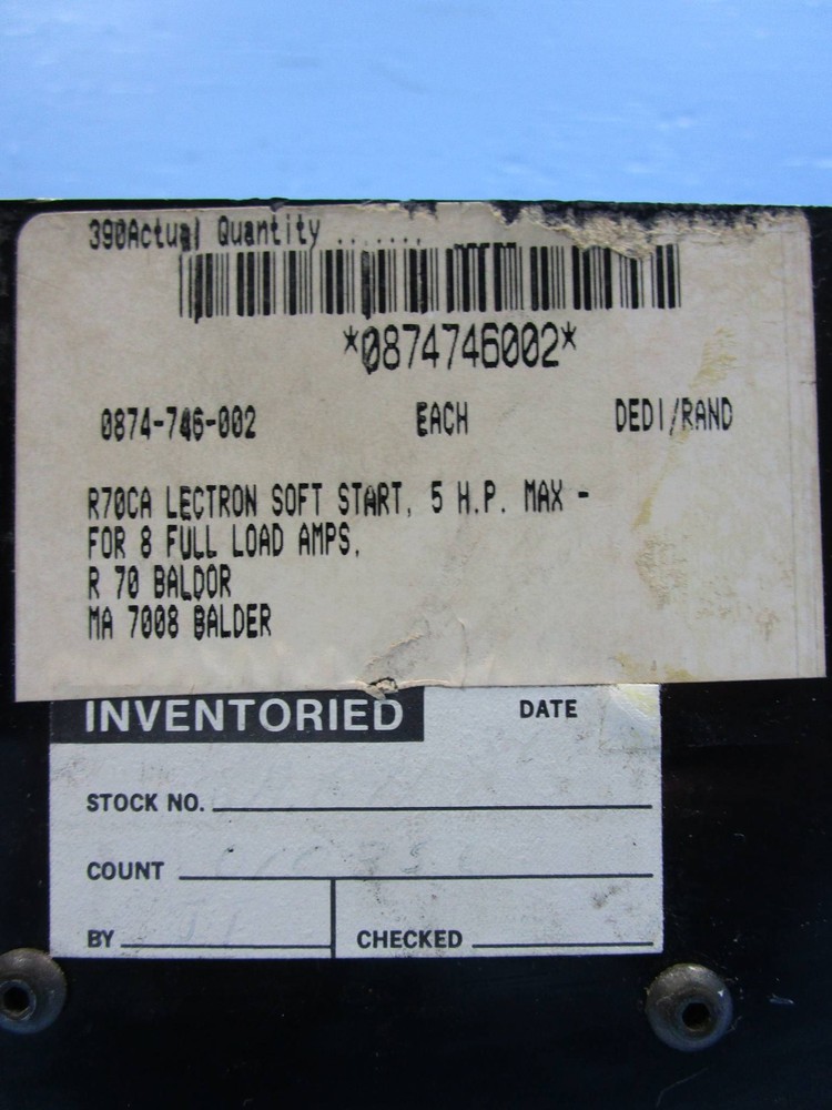 Baldor/Lectron G70 2HP/5HP Solid State Motor Control G-70 2 HP 460V 5 HP