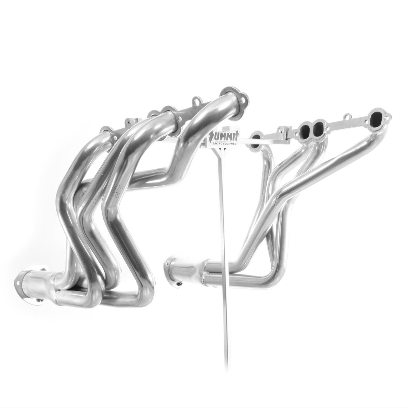 Summit Racing SBC 327 350 Chevy Full Length Ceramic Coated Headers Fits: GM Car