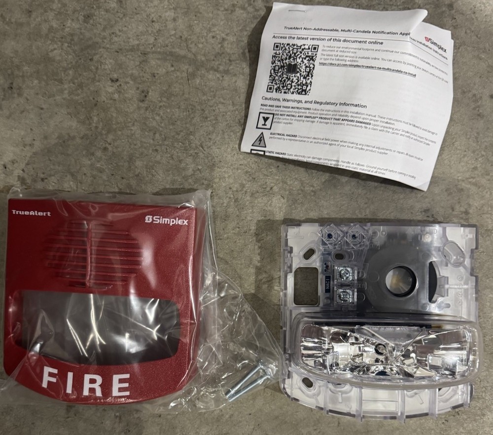 SIMPLEX 4906-9127 - NON addressable - Red wall Horn/Strobe