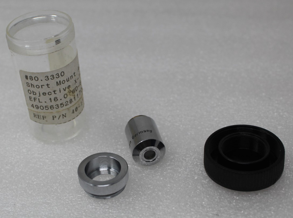 New Rolyn  Short Mount Achromatic Microscope Objective Lens 10:1 N.A. 0.30