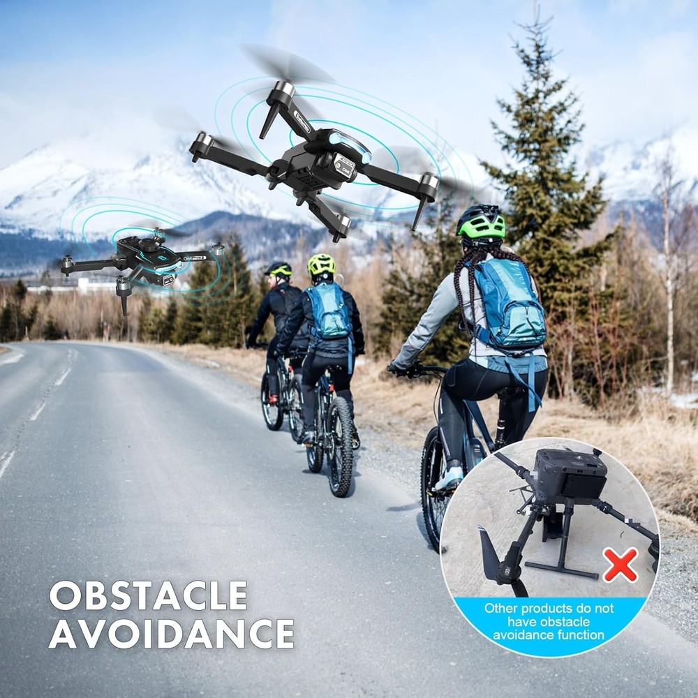 Drone with Camera 1080P HD Foldable Quadcopter 50 Min Flight Obstacle Avoidance