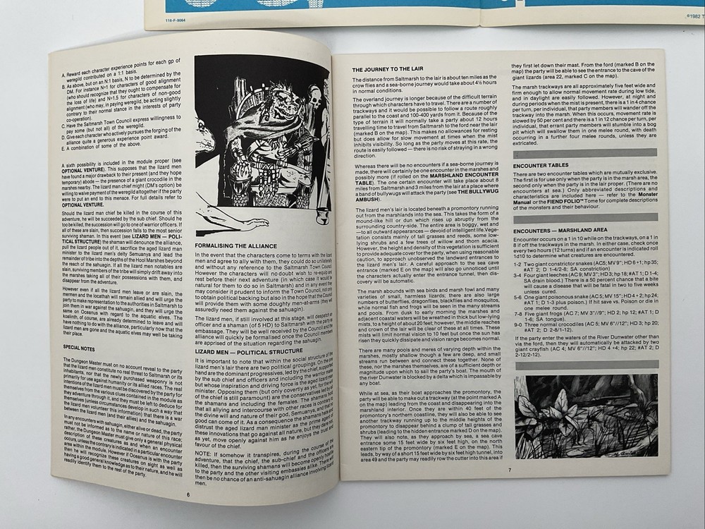 [AD&D] U2 Danger at Dunwater (1982) VG+