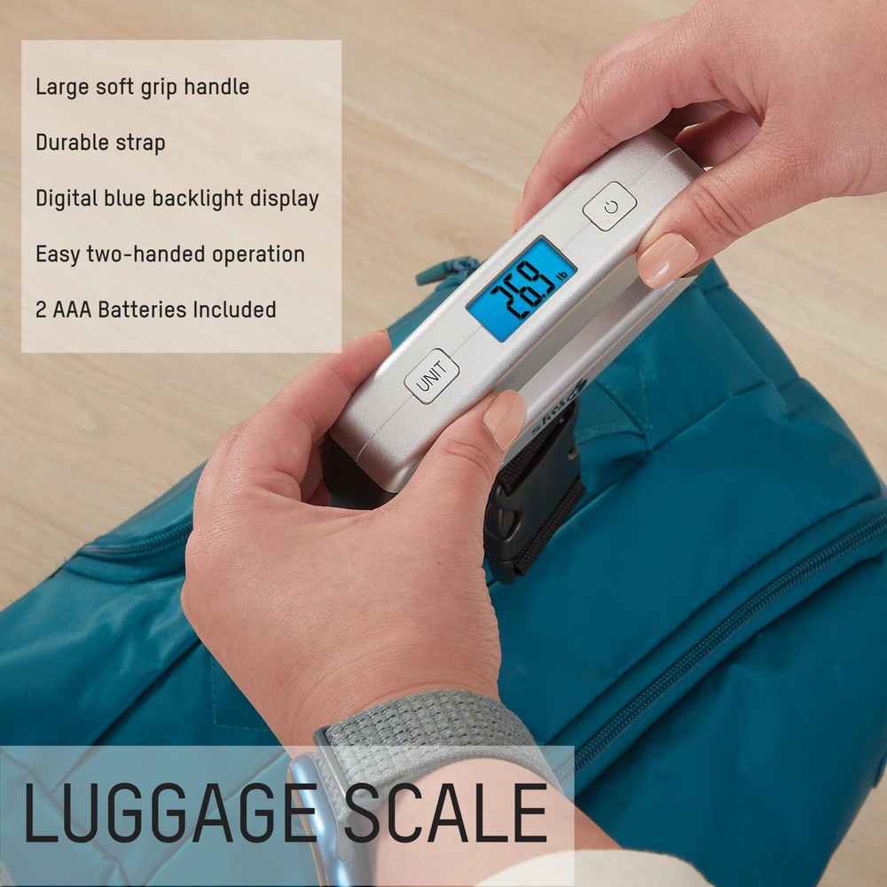 Eat Smart Luggage Scales Black