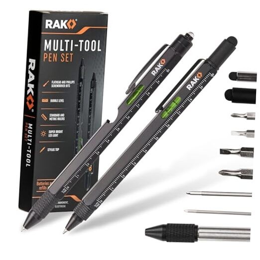 Multitool Pen - Multi-Tool Pens, LED Light, Flathead, Multitool Pen Set