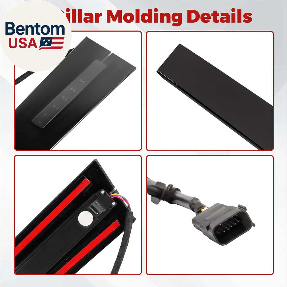 B Pillar Molding Trim Panel Front Door Keyless Entry Keypad Driver LH Side Compa