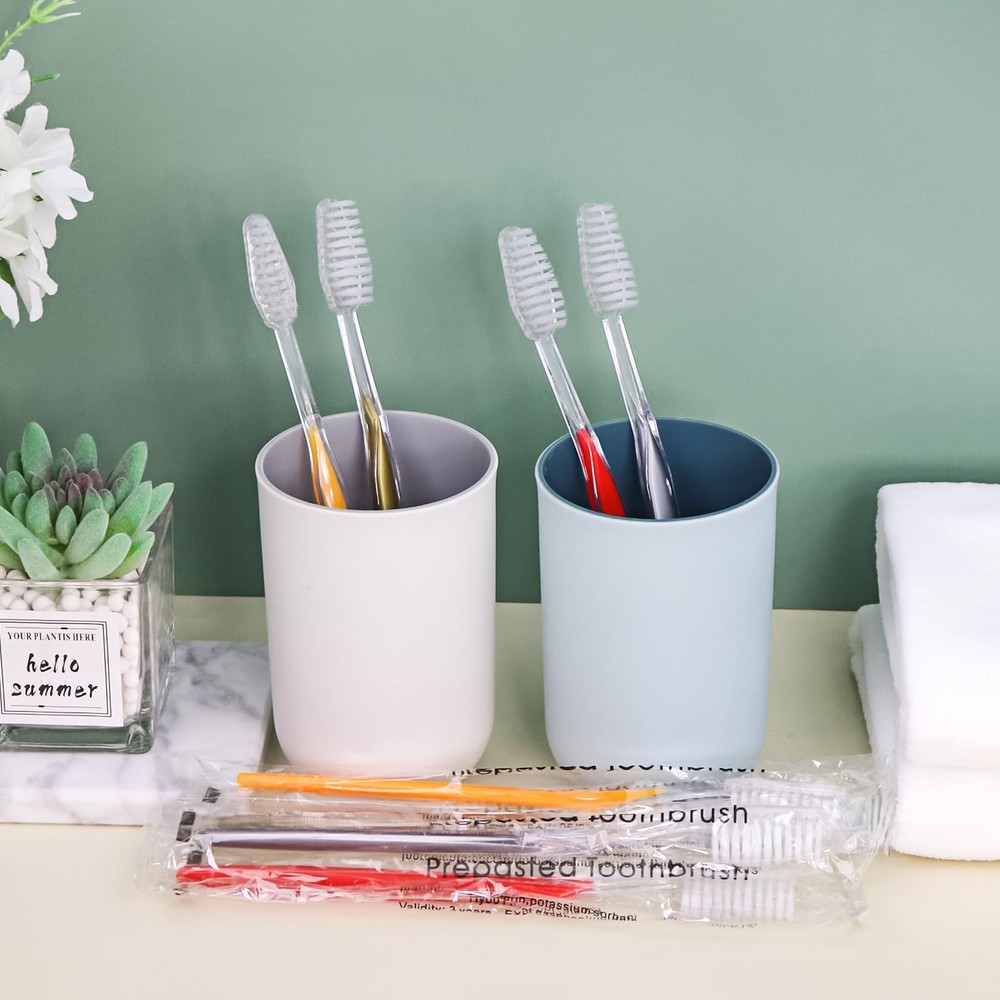 20pcs Prepasted Disposable Toothbrushes Bulk Individually Wrapped Pre Pasted ...