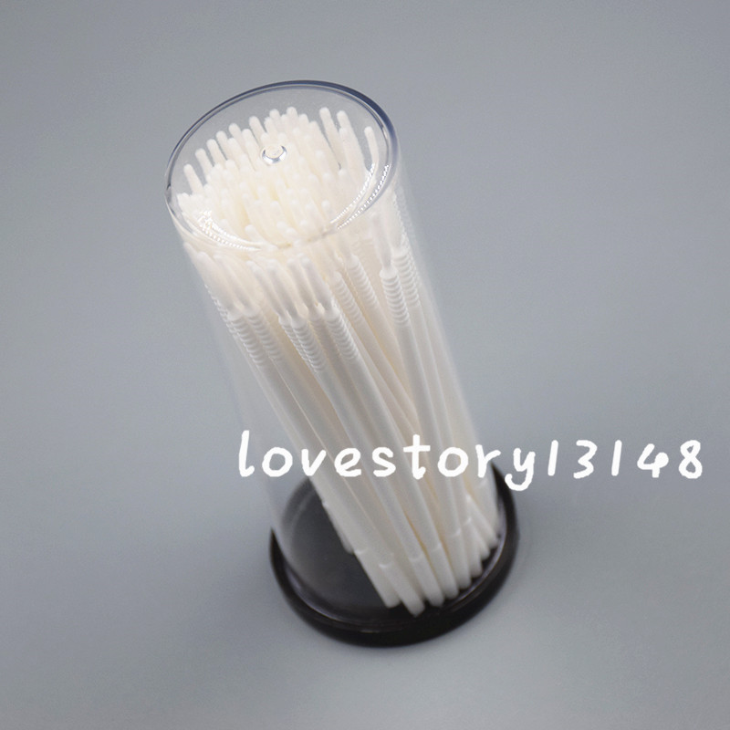 Dental Disposable Micro Brush Bendable Applicator Tips Long Cylidner Stick