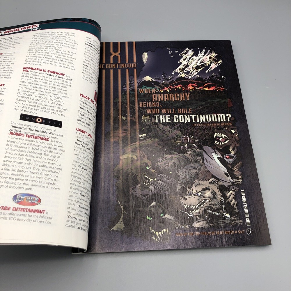 Gen Con 2006 Program Guide Book Gencon