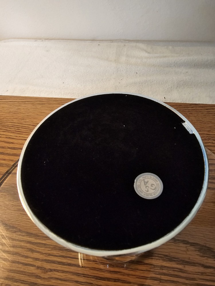 Godinger Hand Cut Crystal Cake Stand with Silver Plated Cake Server