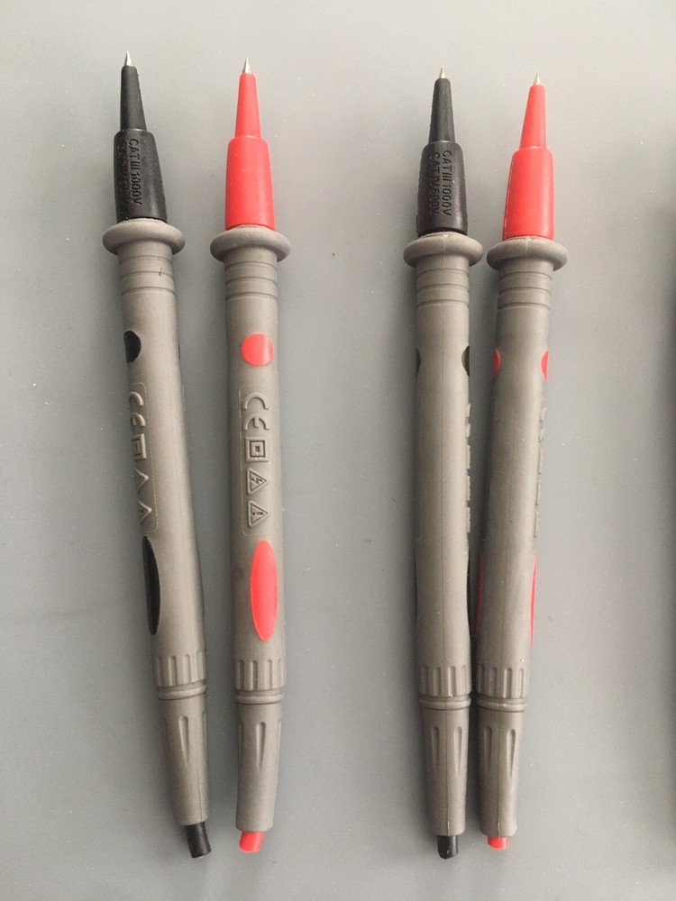 (Qty-10) DVM Probe Tips / Ends, 1000-V Rated, Replacement Probe Ends