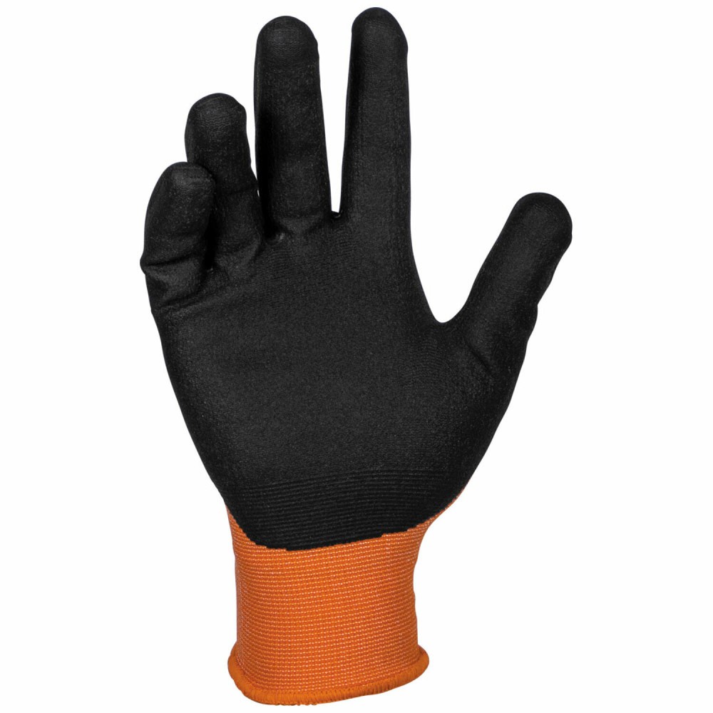 Klein Tools 60579 Knit Dipped Gloves, Cut Level A1, Touchscreen, Small, 2-Pair