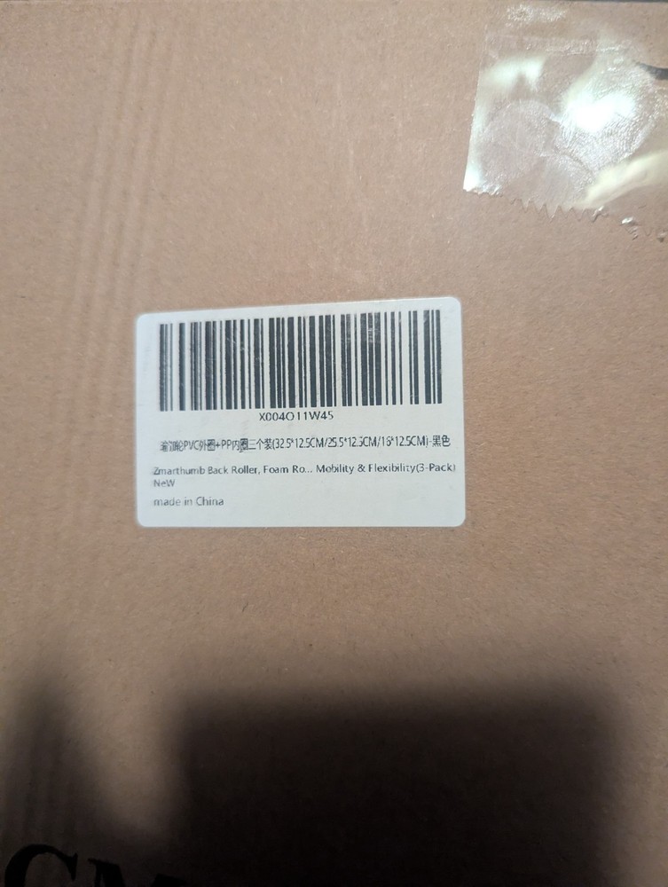 Zmarthumb Foam Roller Set, Trigger Point Back Roller, flexibility, 3pk