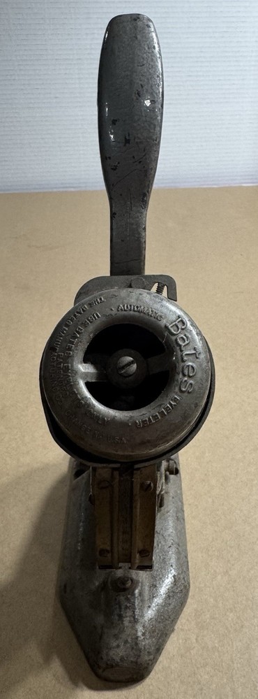 Bates Eyeleter Eyelets Automatic Hand Press Punch Tool Vintage