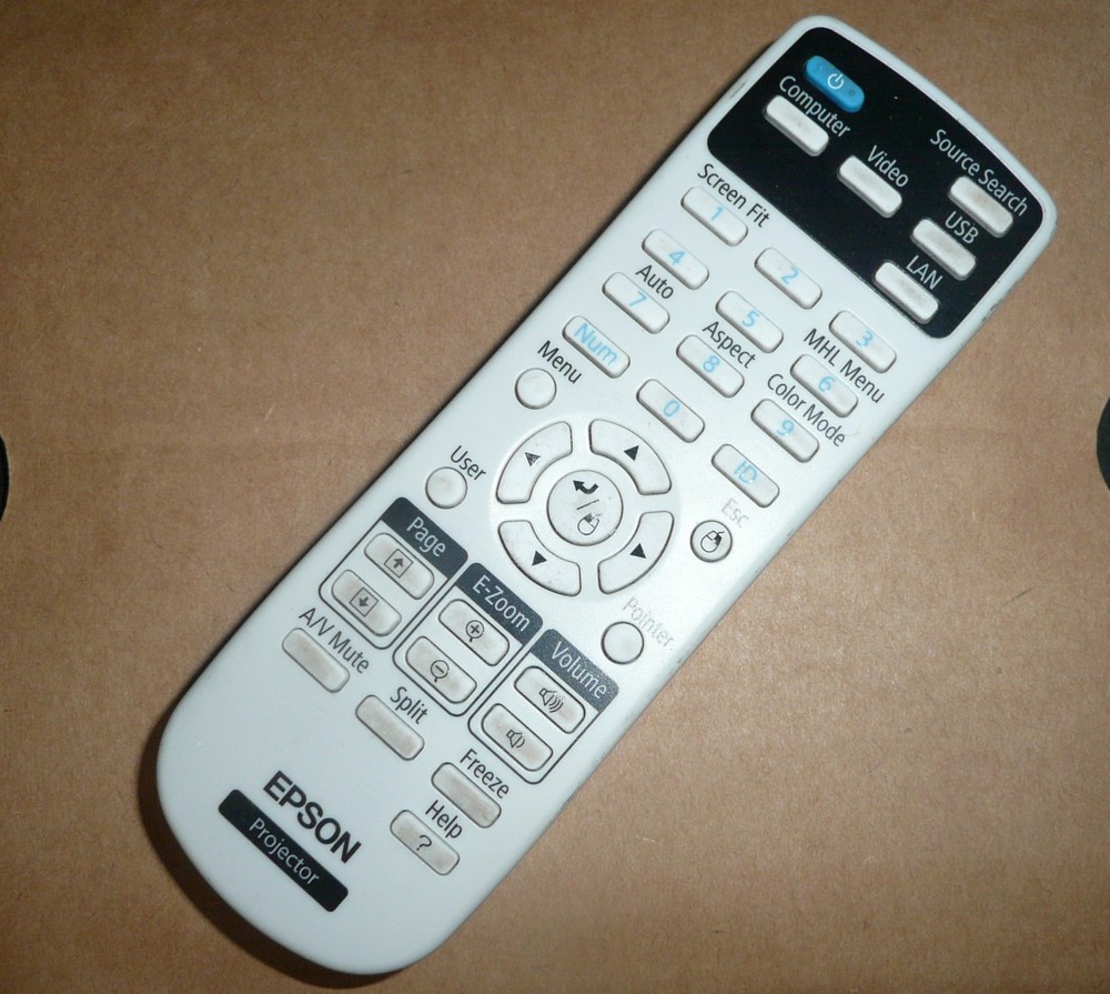 Genuine Epson 215572100 Projector Replacement Remote Control Seiko