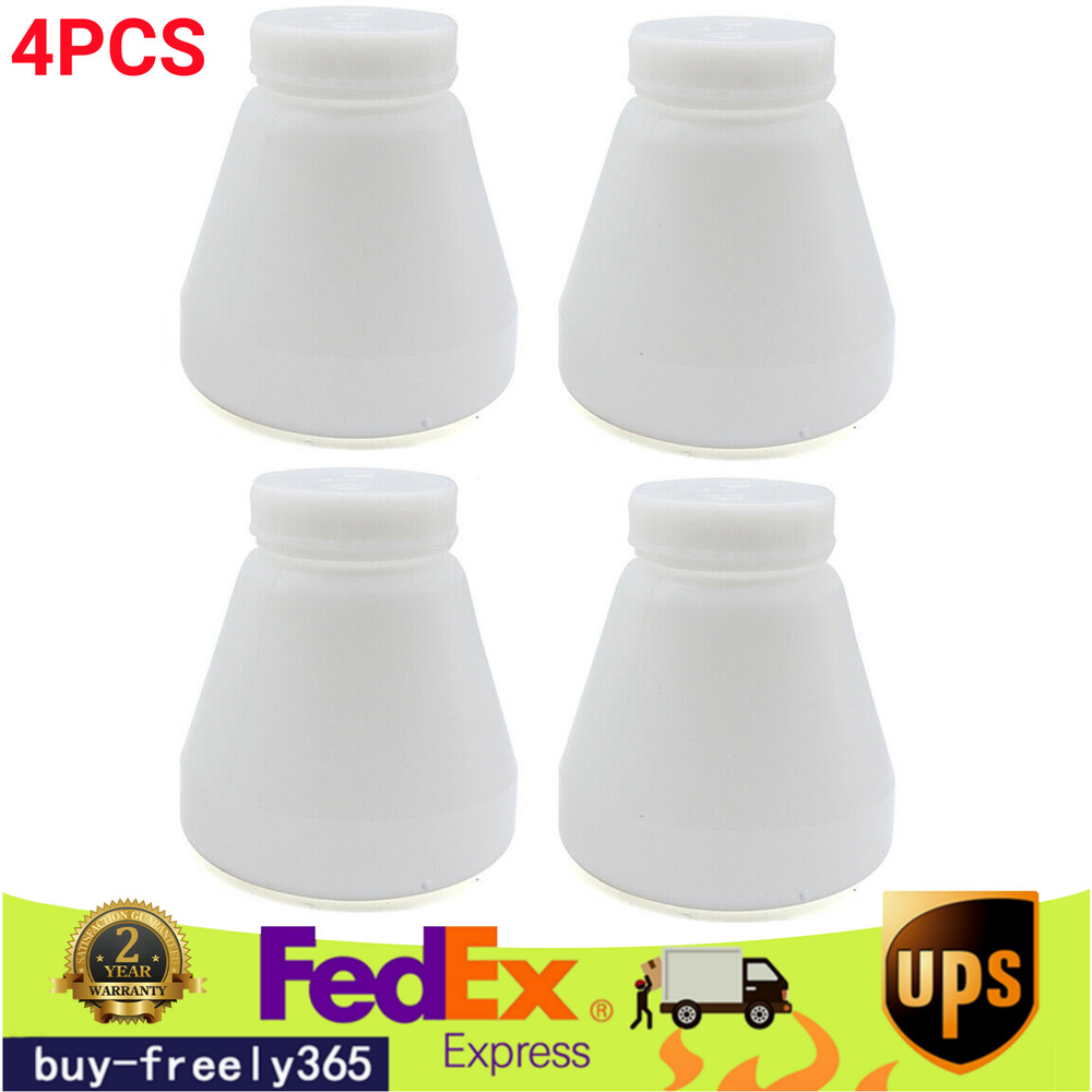4x Bottles Hopper Cup For Electrostatic Coat System PC02/PC03 Spray Paint White