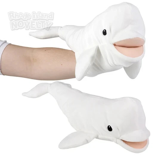 RI 15" Ocean Safe Beluga Puppet