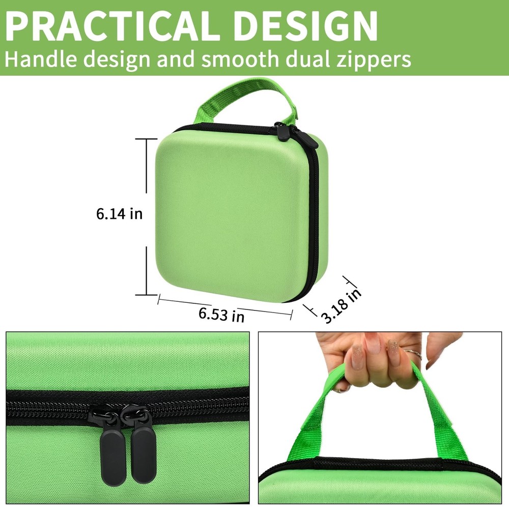 Green Case for NIIMBOT B21 Label Maker Holder for Printer Labeling Tapes