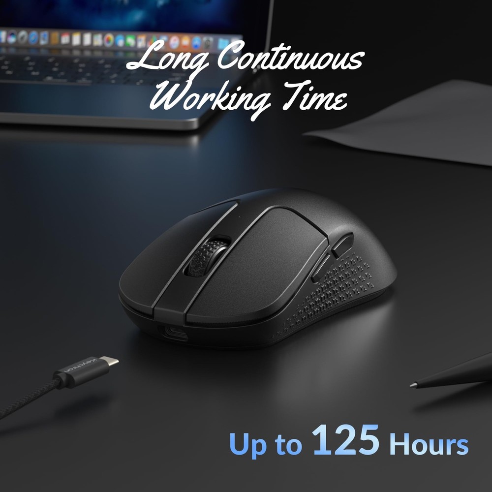 M3 Mini Wireless Optical Mouse, Bluetooth 5.2/2.4 GHz/Wired Gaming Mouse, Pro...