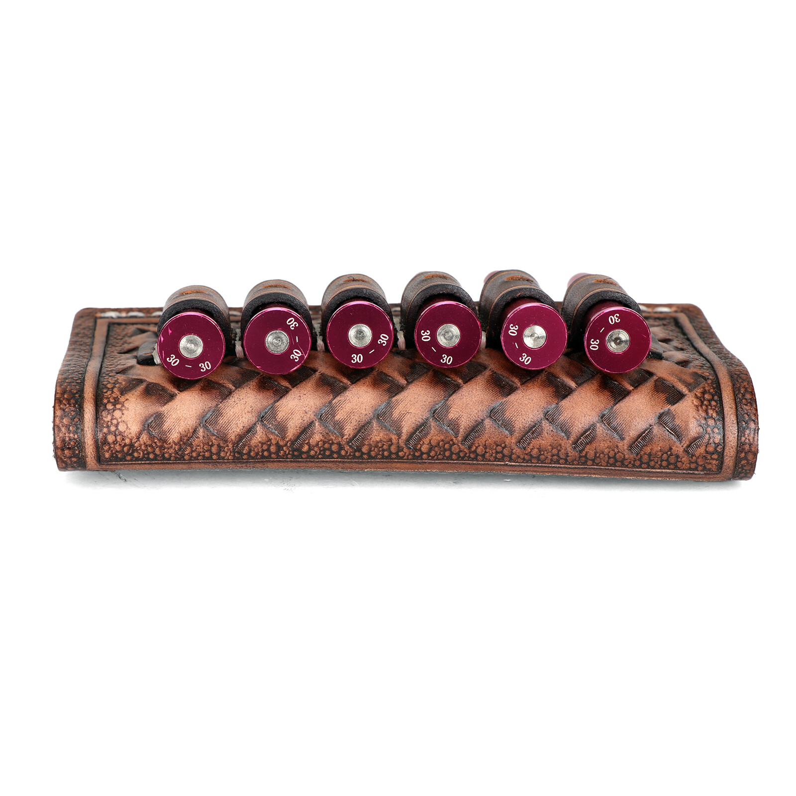 TOURBON 6 Rounds Leather .38/.357/44 Mag Rifle Ammo Belt Holster Slide Gift US