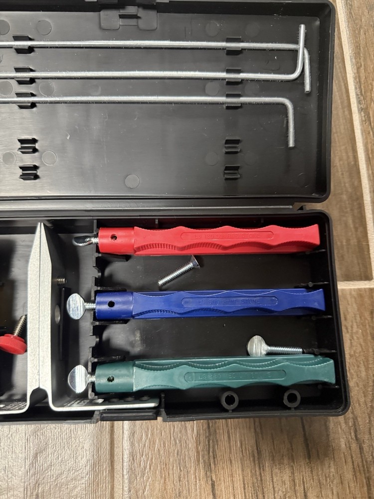 Lansky Standard Precision 3-Stone Knife Sharpening System With Mount