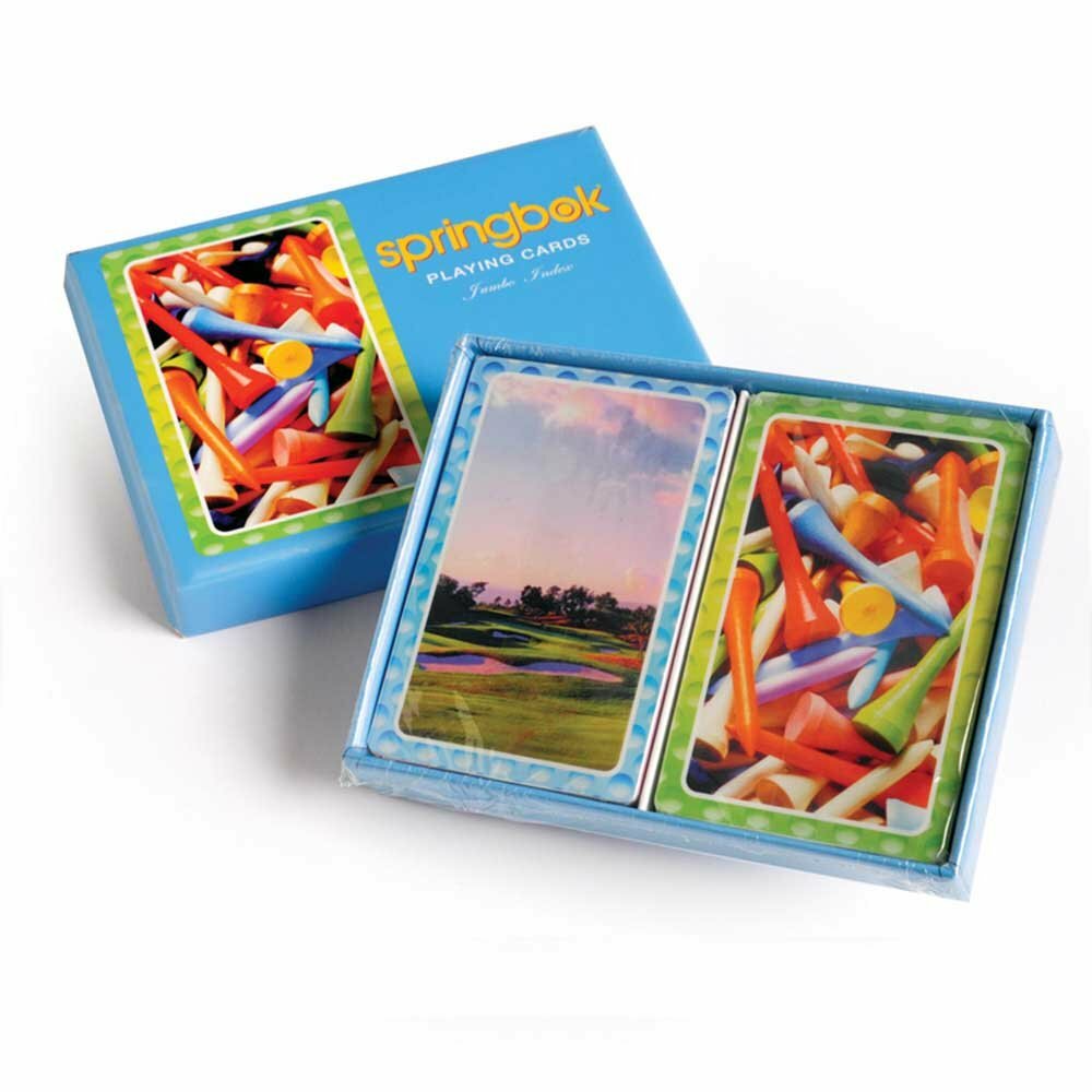 Springbok " Tee it Up" ~  Bridge Jumbo Index Playing Cards